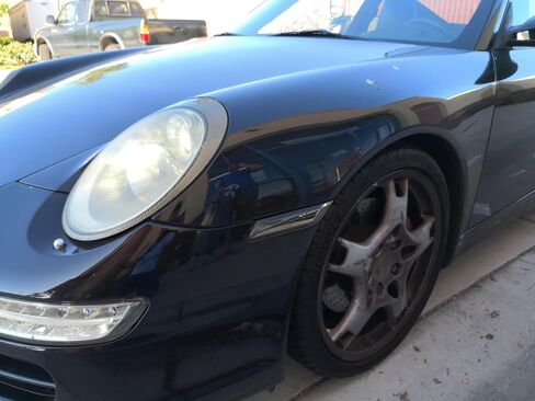 Ijdmtoy Euro Dark Dark Smoked Lens More Pront Marker Marker Lights ، متوافقة مع Porsche 2006-2012 Cayman/Boxster ، 2005-2012 911 in Kuwait