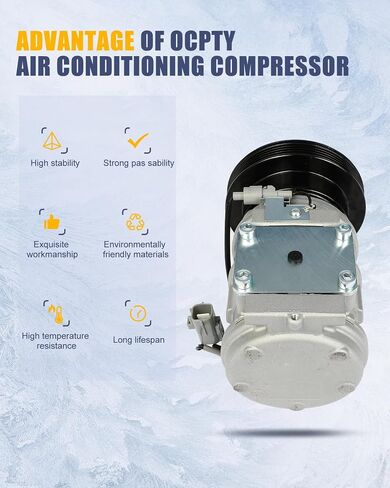 OCPTY AC Compressor for 1987-2001 for Toyota Camry 2.0L 2.2L 2.5L for Toyota Celica 2.0L 2.2L 8831032100 8832006030 8832006070 8832033060 883203306084 8832033100 883203310084 in Saudi Arabia