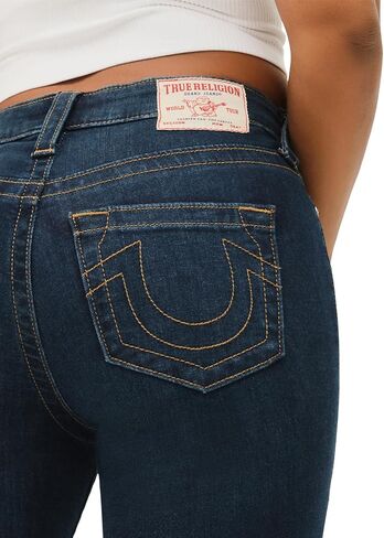 الدين الحقيقي للنساء هالي منتصف الارتفاع سوبر Super Super Lit Jeans Denim Single Edele Stitching in Saudi Arabia