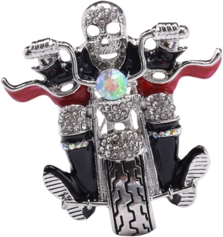 فاليكلود جمجمة بروش فريدة من نوعها بروش عيد الهالوين ديكور دبابيس دبابيس ديكورات أزياء الهالوين هيكل عظمي in Kuwait