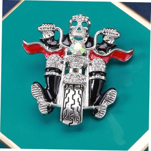 فاليكلود جمجمة بروش فريدة من نوعها بروش عيد الهالوين ديكور دبابيس دبابيس ديكورات أزياء الهالوين هيكل عظمي in Kuwait