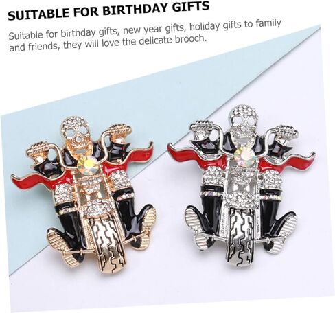 فاليكلود جمجمة بروش فريدة من نوعها بروش عيد الهالوين ديكور دبابيس دبابيس ديكورات أزياء الهالوين هيكل عظمي in Kuwait