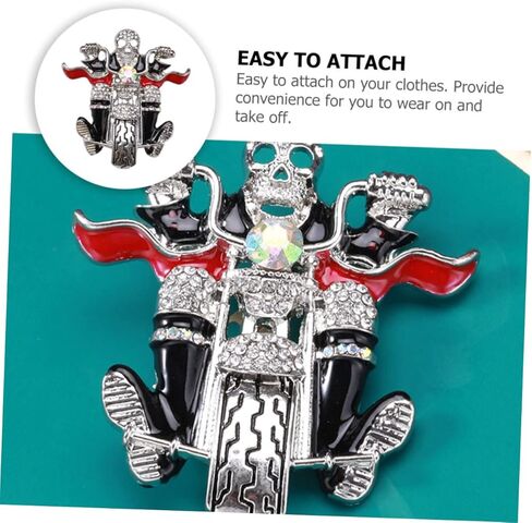 فاليكلود جمجمة بروش فريدة من نوعها بروش عيد الهالوين ديكور دبابيس دبابيس ديكورات أزياء الهالوين هيكل عظمي in Kuwait