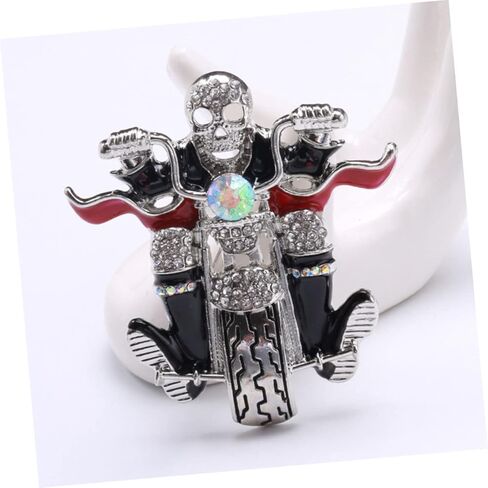 فاليكلود جمجمة بروش فريدة من نوعها بروش عيد الهالوين ديكور دبابيس دبابيس ديكورات أزياء الهالوين هيكل عظمي in Kuwait