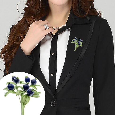 Elegant Women Brooch Pin Blueberry Branch Style Wedding Party Accessory Jewelry in Saudi Arabia