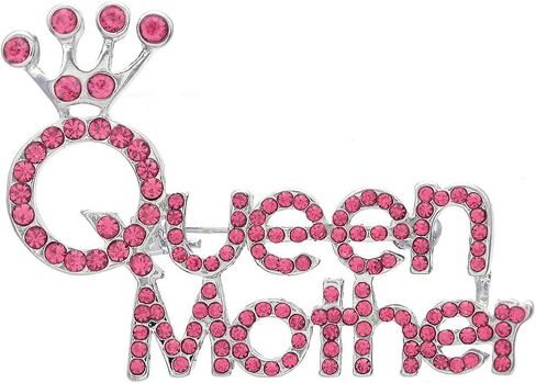 Crown Tiara Queen Mother Brooch Pin Charm Rhinestone Gift for Mom in Saudi Arabia