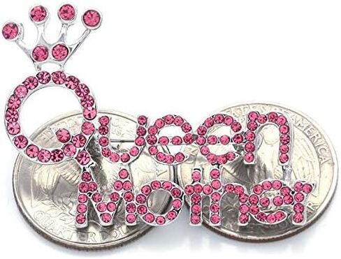Crown Tiara Queen Mother Brooch Pin Charm Rhinestone Gift for Mom in Saudi Arabia