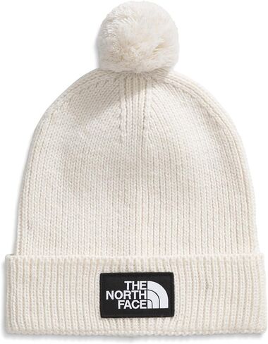 THE NORTH FACE TNF Box Pom Beanie | Classic Fit, Cuffed Winter Hat for Men & Women, Soft Rib Knit Fabric & Woven Logo Patch in Saudi Arabia