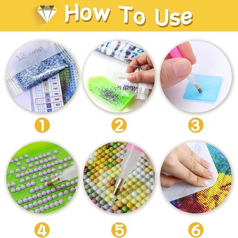 KITS Skryuie 5D African American Diamond Painting Kits - DIY Diamond Art Kits للبالغين الخريف ، تدريبات مستديرة كاملة - غرزة Crystal Cross - Craft Craft for Wall & Office Decor in Kuwait