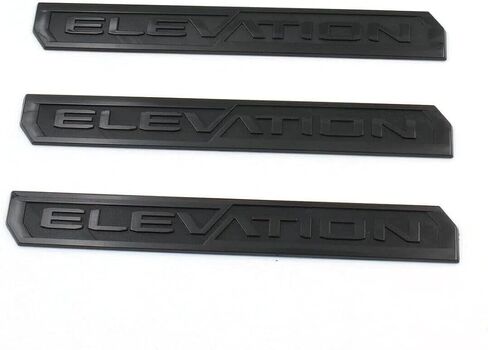 8pcs Sierra Elevation Blackout Emblems Kit 3D Badge Padge Nameplate Letting ملصق ملصق متوافق مع 2019-2026 Sierra 85160690 86532071 (Matte Black) in Kuwait