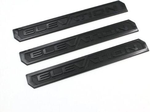8pcs Sierra Elevation Blackout Emblems Kit 3D Badge Padge Nameplate Letting ملصق ملصق متوافق مع 2019-2026 Sierra 85160690 86532071 (Matte Black) in Kuwait