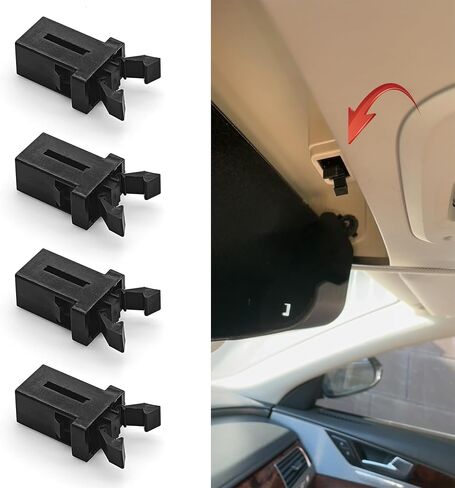 2PCS نظارات شمسية الحامل المزلاج ، حامل طراز شمسي للسيارة ، مربع تخزين مفتاح مفتاح وحدة التحكم في رأسه ، استبدال مفتاح القفل الذاتي للسيارة لمعظم السيارات (2pcs) in Kuwait