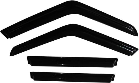 IKON MOTORSPORTS Window Visor Compatible with 1984-2001 Jeep Cherokee, Slim Style Acrylic Smoke Tinted & Semi-Transparent in Saudi Arabia