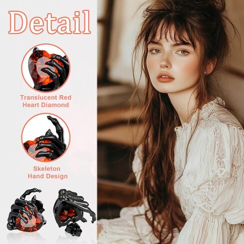 القوطية الجمجمة الهيكل العظمي أقراط للرجال ، وأقراط هيكلية يدوية ، مجوهرات جمجمة للنساء in Kuwait