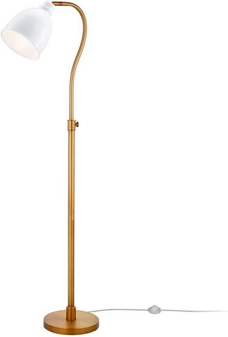 Vincent Adjustable/Arc Floor Lamp with Metal Shade in Blackened Bronze/Blackened Bronze in Kuwait