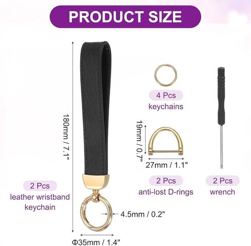 مككانيكسيتي جلود معصم مفتاح سلسلة مفاتيح للمعصم للنساء للنساء in Saudi Arabia