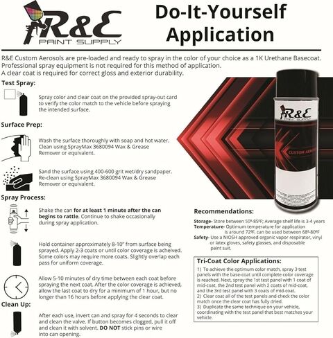 إمدادات الطلاء R & E متوافقة مع Mitsubishi W69 ، Dover White Pearl Automotive Paint ، 11oz Aerosol in Saudi Arabia