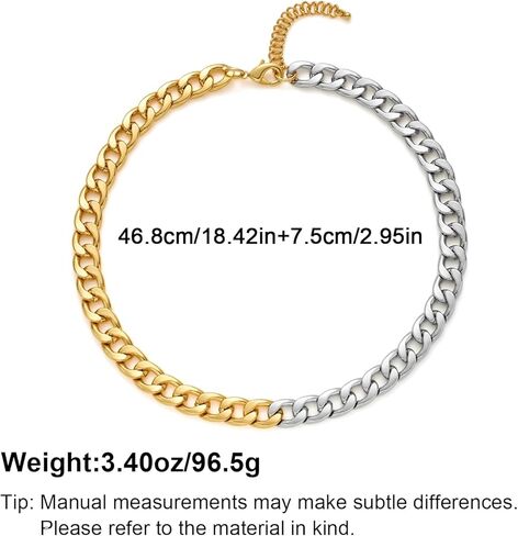 Chunky Gold Snake Chain Choker Necklace for Women Trendy 14K Gold Plated Thick Snake Chain African Collar Exaggerated Necklace Bold Punk Rock Statement Necklace with Adjustable Chain in Kuwait