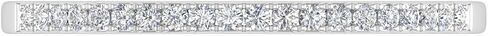 1/10 to 1/3 Carat Diamond Semi-Eternity Wedding Band Ring in 10K White Gold in Saudi Arabia