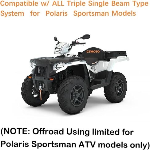 لصالح Polaris Sportsman 300 400 450 500 550 570 700 800 850 1000 XP LED المصابيح الأمامية ، 4010253 50W مصابيح الأمامية ، 6000K أبيض 894/881/886 مصابيح ATV ، 2-PACK in Saudi Arabia
