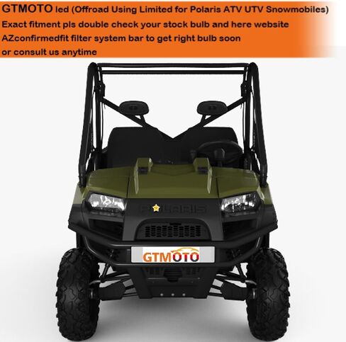 لصالح Polaris Sportsman 300 400 450 500 550 570 700 800 850 1000 XP LED المصابيح الأمامية ، 4010253 50W مصابيح الأمامية ، 6000K أبيض 894/881/886 مصابيح ATV ، 2-PACK in Saudi Arabia
