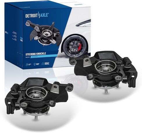 Detroit Axle - 2.4L Front 2pc مفاصل التوجيه لعام 2011 Hyundai Sonata [التعليق الرياضي] ، 2 مفاصل التوجيه وحمل المحمل البديل تجميع مجموعة محمل العجلات in Saudi Arabia