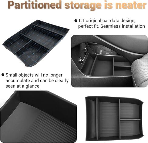 YEE PIN لعام 2024 2025 Hyundai Palisade Lower Center Center Console Storage Toray for 2025 Hyundai Palisade Accessories for Hyundai Palisade SE/SEL/XRT/Limited/Calligraphy Console Organizer in Saudi Arabia