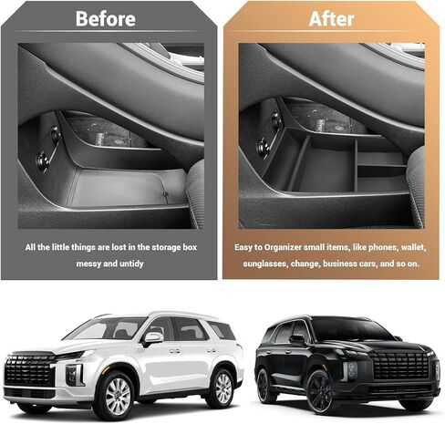 YEE PIN لعام 2024 2025 Hyundai Palisade Lower Center Center Console Storage Toray for 2025 Hyundai Palisade Accessories for Hyundai Palisade SE/SEL/XRT/Limited/Calligraphy Console Organizer in Saudi Arabia
