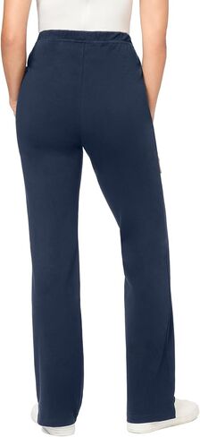 Woman Within Plus Size Stretch-Cotton Knit Pull-On Bootcut Leggings in Saudi Arabia