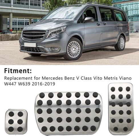 مجموعة مستحضرات دواسة Keenso Car Pad Pad Foot Set بديل لـ V Class Vito Metris W447 W639 2016-2019 in Saudi Arabia