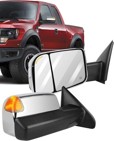 ECCPP Rear View Mirrors Towing Mirrors fit for 2003-2009 for Dodge for Ram 2500/3500 with Power Control Heated Turn Signal Light ADP11633701S in Saudi Arabia