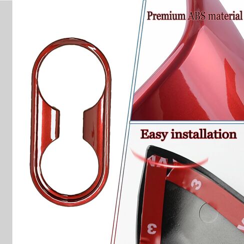 ل Kia Forte 2019 2020 2021 2022 2023 2024 ABS Wine Red Center Center Cop Panel Cover Cover-Trim-ترقية الرياضة ملحقات داخلية (1pcs)-لا تتناسب مع طرز GT-Line و GT in Kuwait