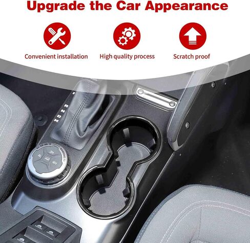 لغطاء حامل كأس Bronco Front Cover Red لفورد Bronco 2021 2022 2023 2024 UP Red Interior Accessories in Kuwait