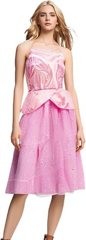 Dress Costume Women Good Witch Pink Dress Adult Uniform Halloween Party Movie Cosplay Outfits in Saudi Arabia