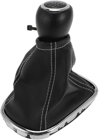 6 مقبض SPEED MANUAL GEAR SHIFTER مع غطاء ، مقبض رافعة SHIFTER عصا التروس لشيفروليه كروز 2010-2015 بلاستيك فو ، جلد أبيض ، 1 جهاز كمبيوتر in Saudi Arabia