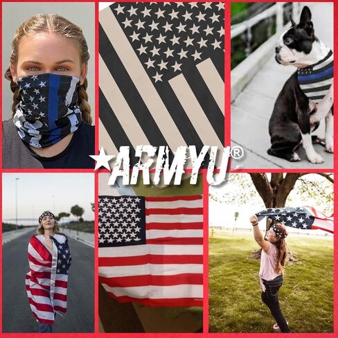 US Flag Bandana USA American Cotton Costband Head Cover Bandanna doo Doo 2-Pack 2-pack in Saudi Arabia