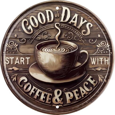 ترحيب لافتة للعبور الأمامية الجولة المعدنية مرحبًا بكم في لوحة Happy Place لـ Home Office Bedroom Kining Oning Oring أو Bar Decor 8x8 In in Kuwait