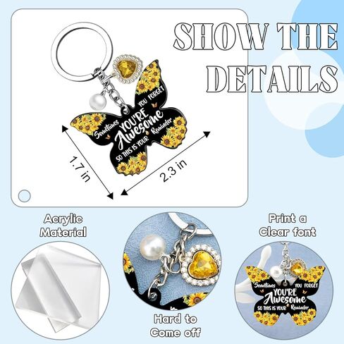 Inspirational Keychains for Women Spiritual Gifts for Bestie Sister Coworkers Acrylic Motivation Encouragement Gifts in Kuwait