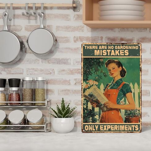 Easy Eight's Pin Up Girl Metal Tin Sign Vintage Retro Wall Art Rustic Bar Decor in Kuwait