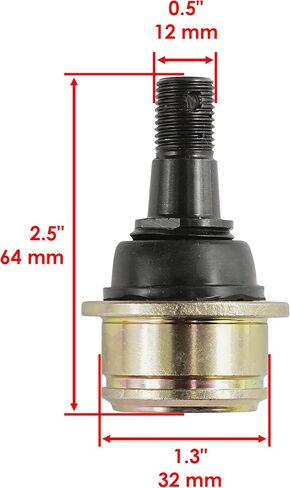 Caltric 2 مفاصل الكرة العلوية أو السفلية متوافقة مع Yamaha Big Bear 400 400 4WD YFM400 2000-2012 in Saudi Arabia