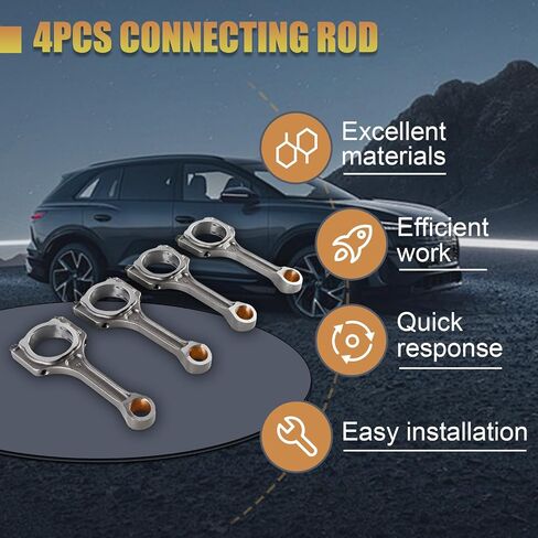 4PCS Connecting Rod 23510-2E001 Fit for 2012-2019 Soul 2.0L,for 2014-2019 Forte 2.0L aftermarket part Replace OE 23510-2E410 in Saudi Arabia