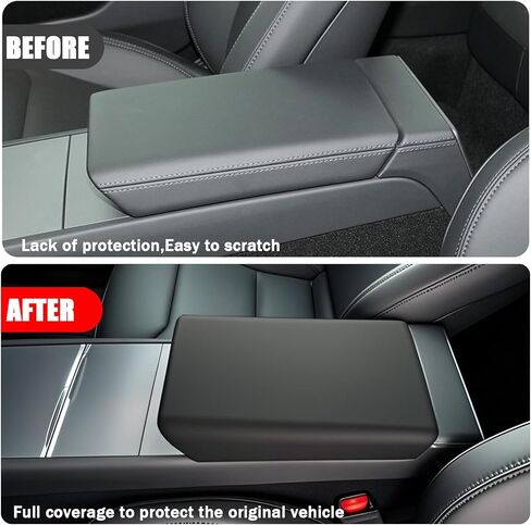 تغطية وحدة التحكم المركزية لنموذج Tesla Y Juniper & Model 3 Highland 2023-2026-TPE Premium ، غير انزلاق ، سهلة التثبيت-ملحقات داخلية-غطاء ذراعي Tesla Model Y Juniper 2025-2026 in Kuwait