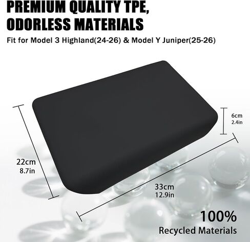 تغطية وحدة التحكم المركزية لنموذج Tesla Y Juniper & Model 3 Highland 2023-2026-TPE Premium ، غير انزلاق ، سهلة التثبيت-ملحقات داخلية-غطاء ذراعي Tesla Model Y Juniper 2025-2026 in Kuwait