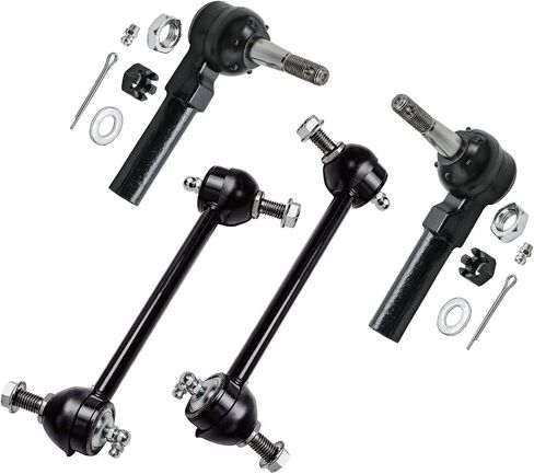 Detroit Axle - Front End 12pc Suspension Kit for Chevy Impala Monte Carlo LaCrosse Regal Century Allure Grand Prix, 2 Lower Control Arms 4 Tie Rods 2 Boots 4 Front & Rear Sway Bars Replacement in Kuwait
