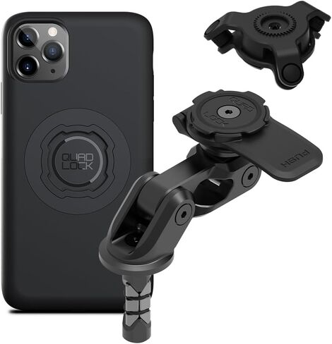 Quad Lock Motorcycle Fork Stem Mount PRO Kit with Vibration Dampener and MAG Phone Case for Pixel 9 Pro XL in Saudi Arabia