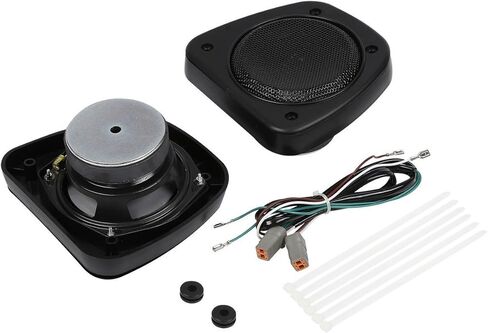 XFMT Black Audio Fairing Lower Speaker Kit Compatible with Harley FLHTC FLHX FLTRX FLHTCUTG 06-13 in Saudi Arabia