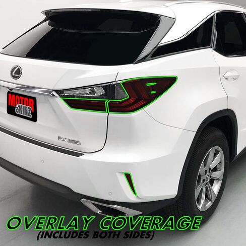 SlickMod PreCut Vinyl Smoke Tint for 2016-2019 Lexus RX Tail Light (3. Turn Signal & Reverse, 20% Dark Smoke) in Saudi Arabia