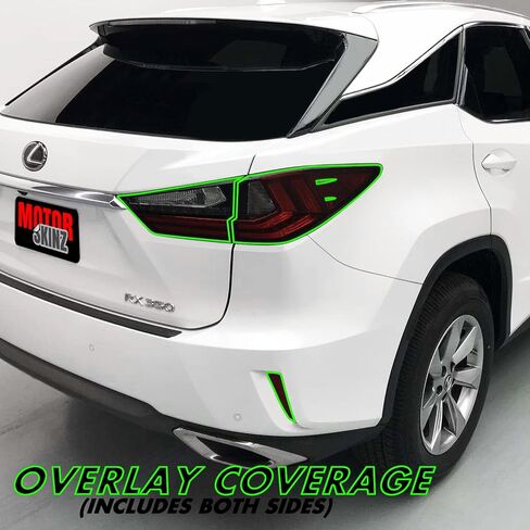 SlickMod PreCut Vinyl Smoke Tint for 2016-2019 Lexus RX Tail Light (3. Turn Signal & Reverse, 20% Dark Smoke) in Saudi Arabia