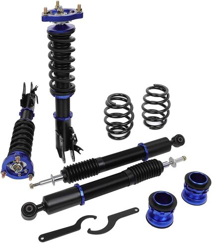 Coilover Supensions Struts Kits Assembly Scitoo Full Set Strucks Struts Tets For 2006 2007 2008 2010 2011 for Honda Civic - Blue in Saudi Arabia