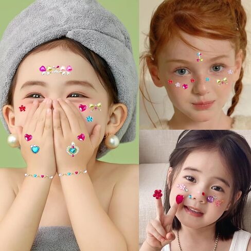 NOOEPC Gem Stickers Jewels for Crafts, Rhinestone Gemstone Stickers Self Adhesive Jewel Face Gems Stick on Gemsfor DIY, Crafts Supplies for Kids Rhinestones for Bedazzling in Kuwait